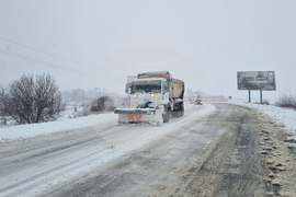 Търговище - снеговалеж - пътища - обстановка