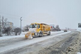 Търговище - снеговалеж - пътища - обстановка