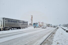 Търговище - снеговалеж - пътища - обстановка