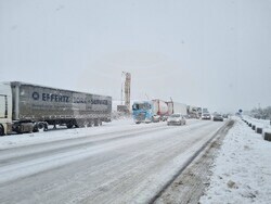 Търговище - снеговалеж - пътища - обстановка