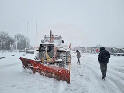 Търговище - снеговалеж - пътища - обстановка