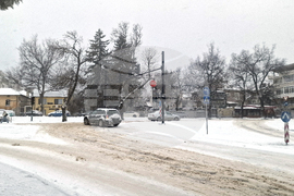 Шумен - улици - снегопочистване