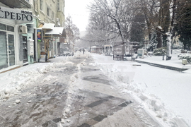 Шумен - улици - снегопочистване