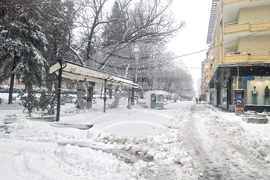 Шумен - улици - снегопочистване