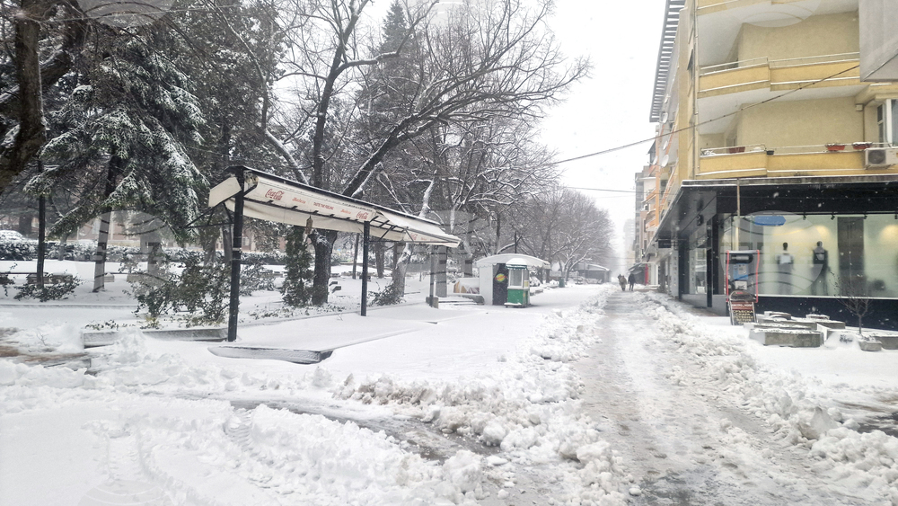 Шумен - улици - снегопочистване