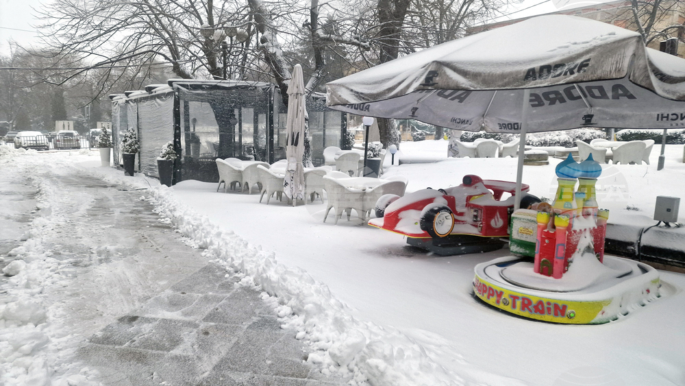 Шумен - улици - снегопочистване