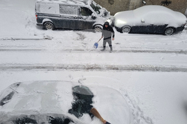 Търговище - снеговалеж - обстановка