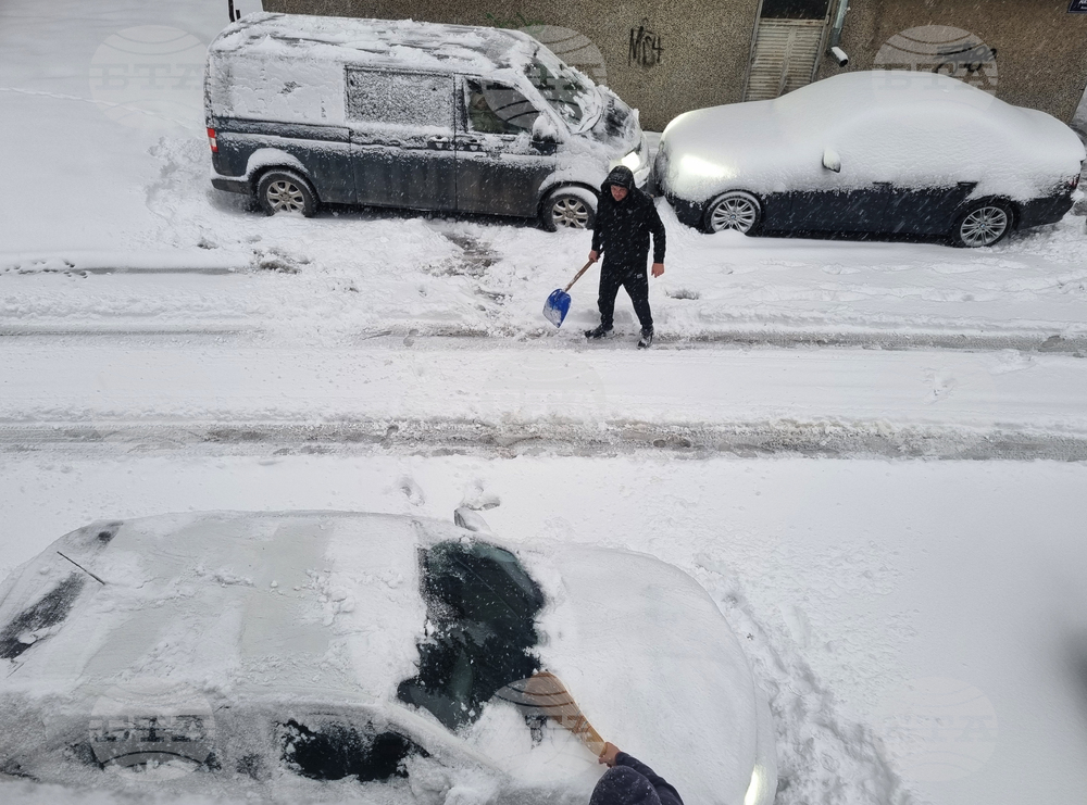 Търговище - снеговалеж - обстановка