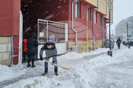 Търговище - снеговалеж - обстановка