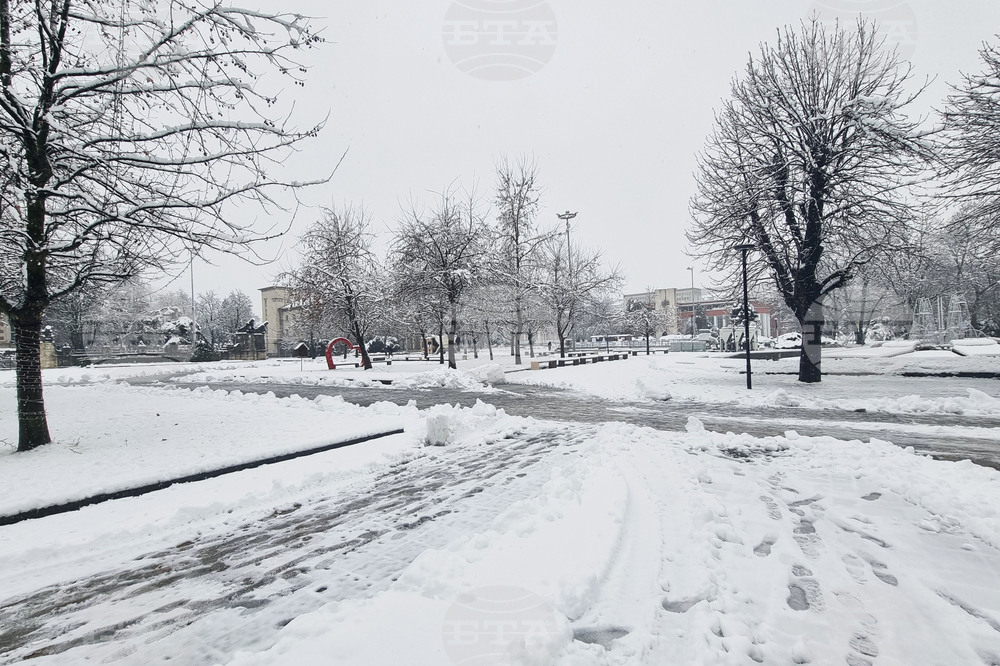 Плевен - зимна обстановка