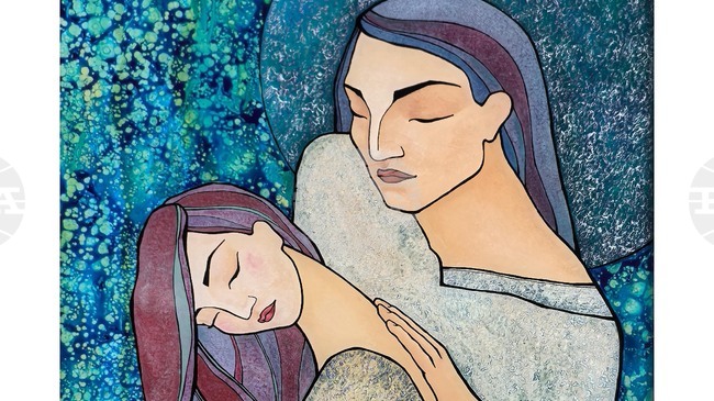 Унгарската художничка Елина Ковач представя техниката батик върху обърнато стъкло в изложба в София