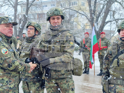 Шумен - стабилизиращи сили на НАТО - маневрена рота - посрещане