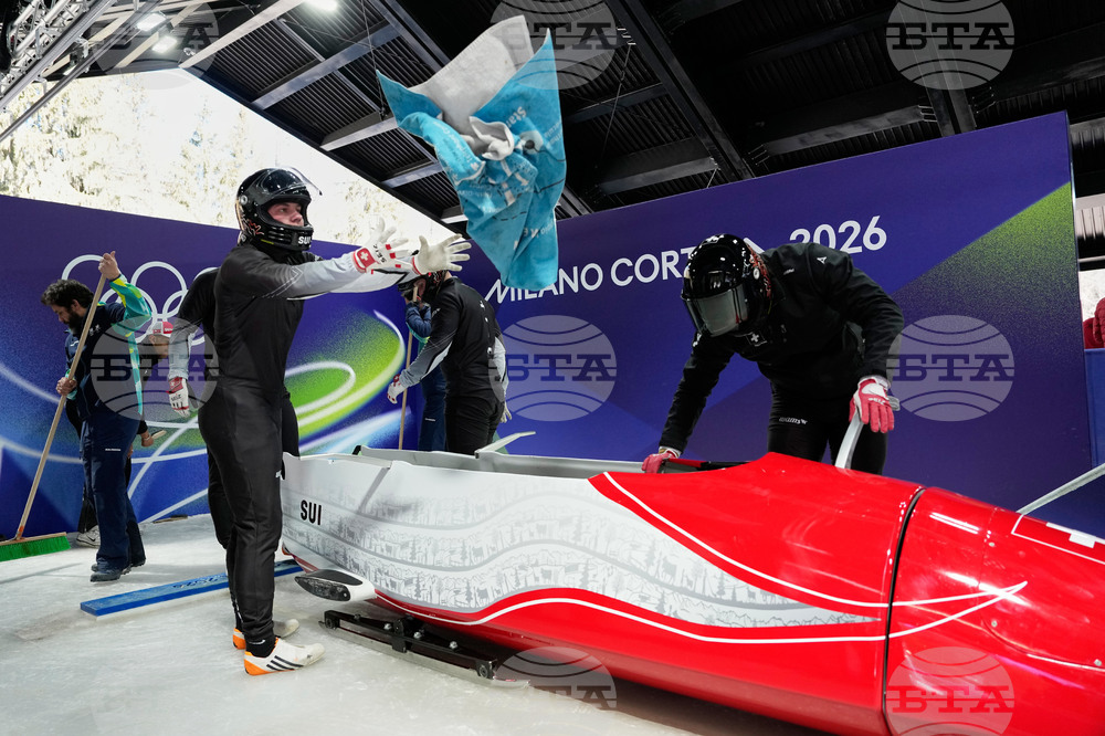 APTOPIX Milan Cortina Olympics Bobsled