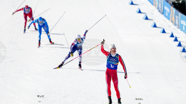 Рекордна десета олимпийска титла за Клаебо и триумф за Норвегия в отборния спринт по ски бягане на Игрите в Милано-Кортина, Матиканов и Пешков завършиха на 22-о място 