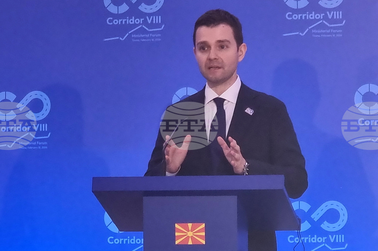 North Macedonia Stresses Joint Effort to Make Corridor VIII a Reality
