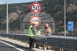 Село Калотина - автомагистрала "Европа" - пътен участък - инспекция