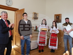 Тържествено посрещане на олимпийския медалист Тервел Замфиров в неговата Алма матер, снимка: ЛТУ