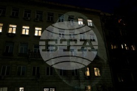 Столична община - сграда - светлинна проекция - Васил Левски