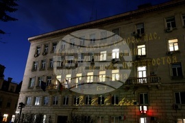 Столична община - сграда - светлинна проекция - Васил Левски