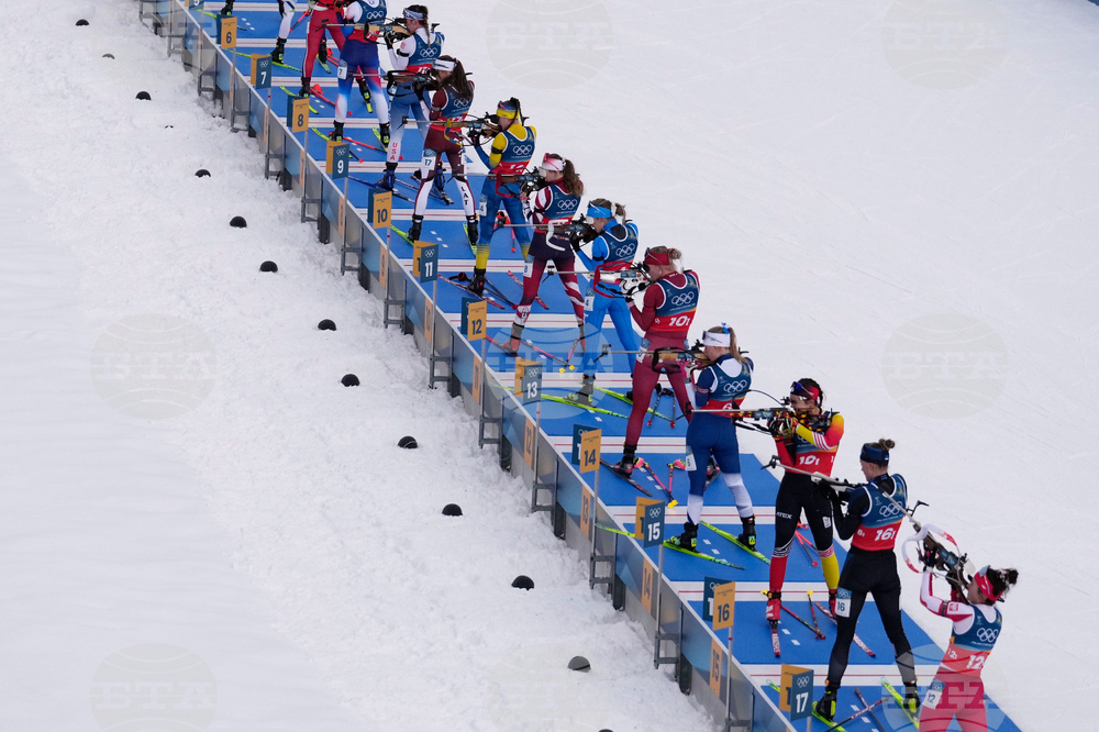 APTOPIX Milan Cortina Olympics Biathlon