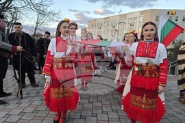 Петрич - 153 години от гибелта на Васил Левски - факелно шествие