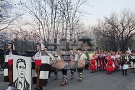 Петрич - 153 години от гибелта на Васил Левски - факелно шествие