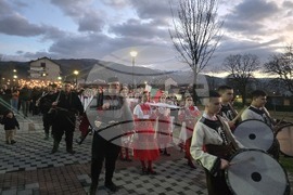 Петрич - 153 години от гибелта на Васил Левски - факелно шествие