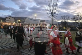 Петрич - 153 години от гибелта на Васил Левски - факелно шествие