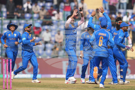 CORRECTION Afghanistan United Arab Emirates T20 WCup Cricket