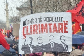 Косово - Армия за освобождение на Косово - мирен протест