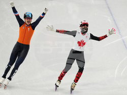 APTOPIX Milan Cortina Olympics Short Track Speedskating