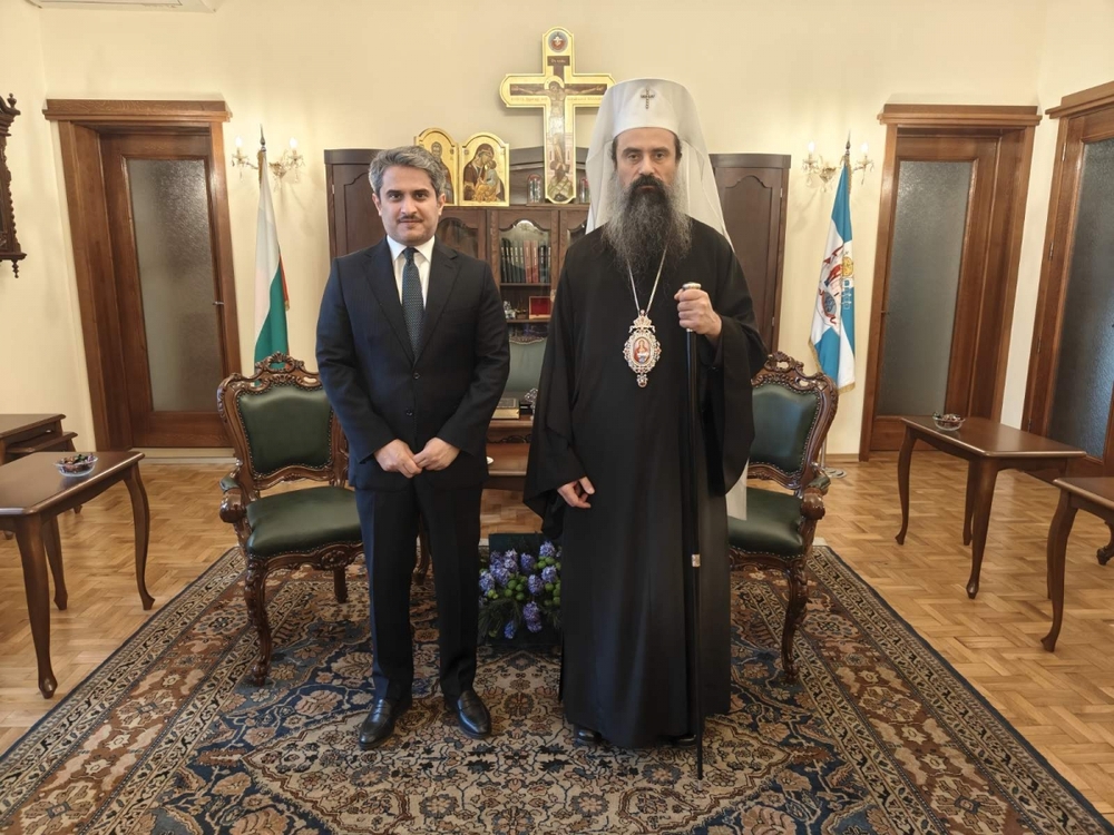 Среща на Българския патриарх Даниил с посланика на Саудитска Арабия в България Н. Пр. Рами бин Сауд ал-Отейби