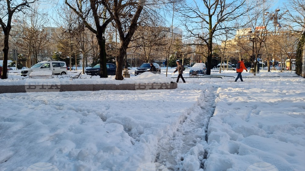 Румъния - Букурещ - зимна обстановка