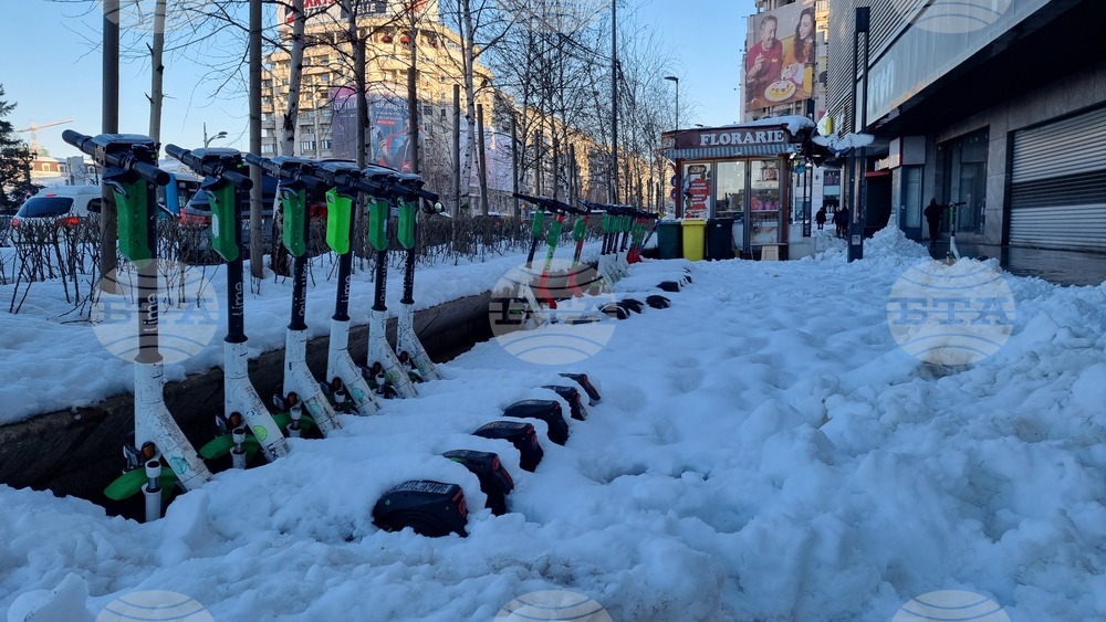 Румъния - Букурещ - зимна обстановка