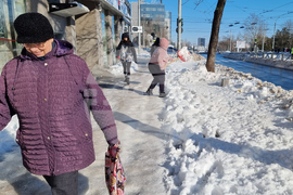 Румъния - Букурещ - зимна обстановка