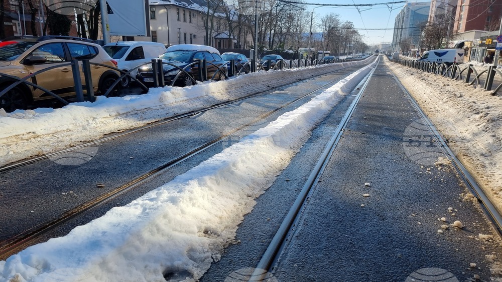 Румъния - Букурещ - зимна обстановка