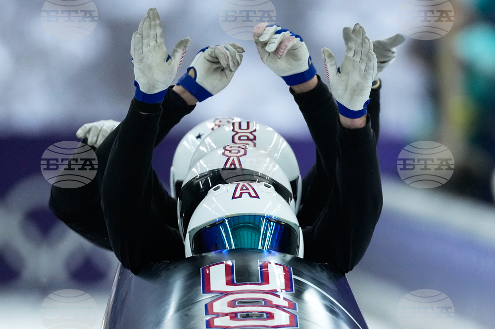 APTOPIX Milan Cortina Olympics Bobsled