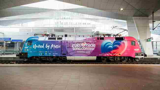 Австрия представи официално брандирания локомотив за конкурса "Евровизия"