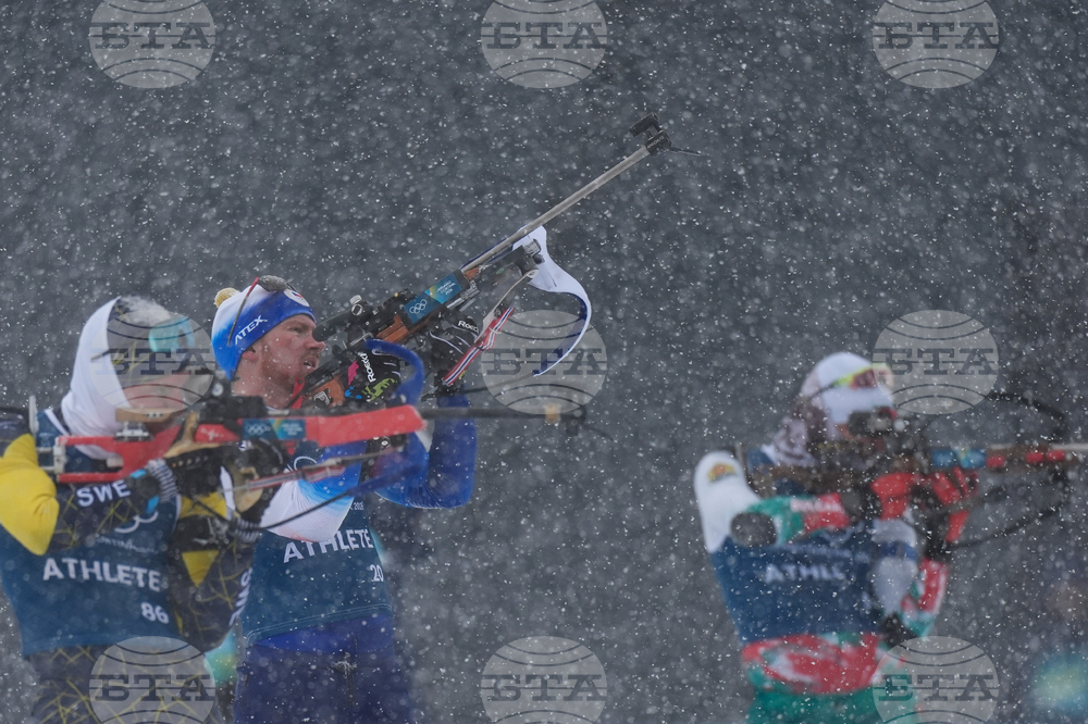 APTOPIX Milan Cortina Olympics Biathlon