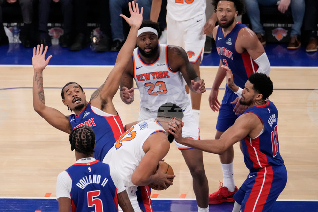 Pistons Knicks Basketball