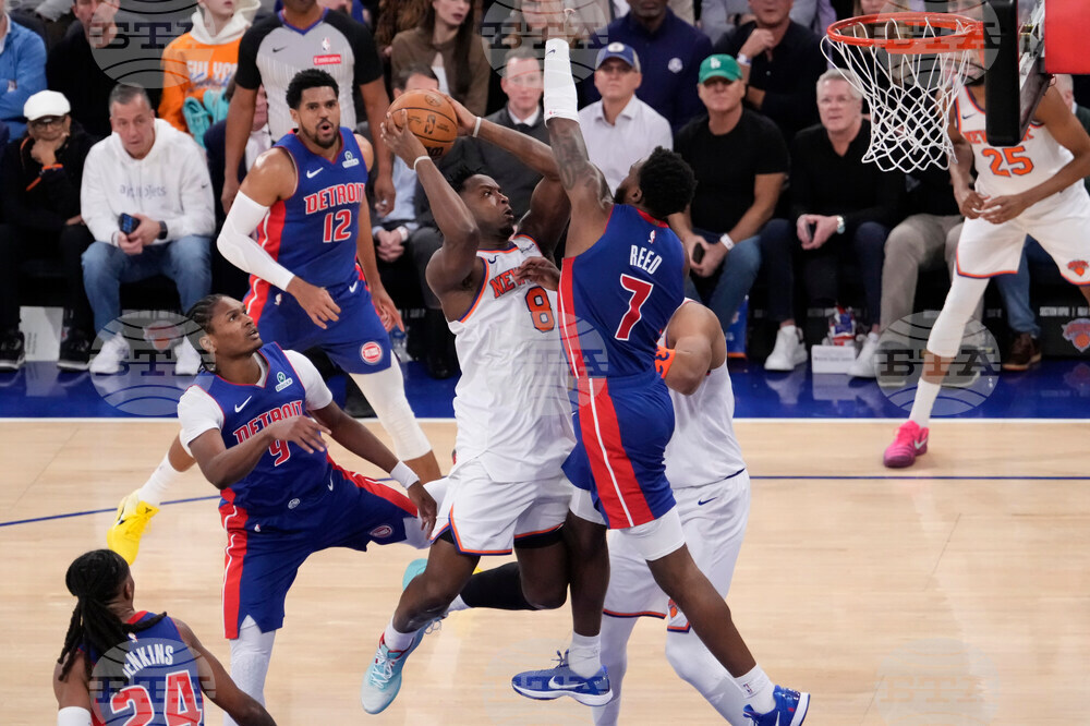 Pistons Knicks Basketball