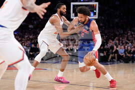 Pistons Knicks Basketball