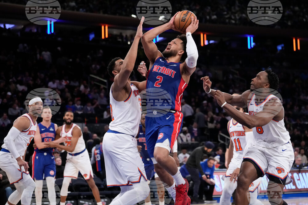 Pistons Knicks Basketball