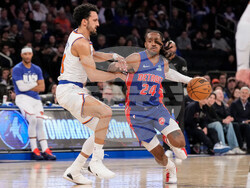 Pistons Knicks Basketball