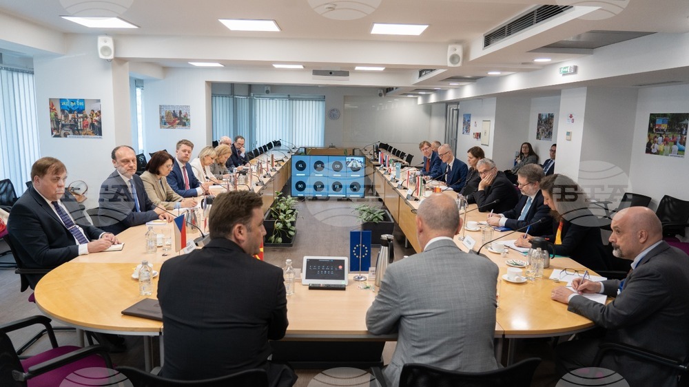 North Macedonia's FM Osmani Meets with Ambassadors of EU Countries in Skopje