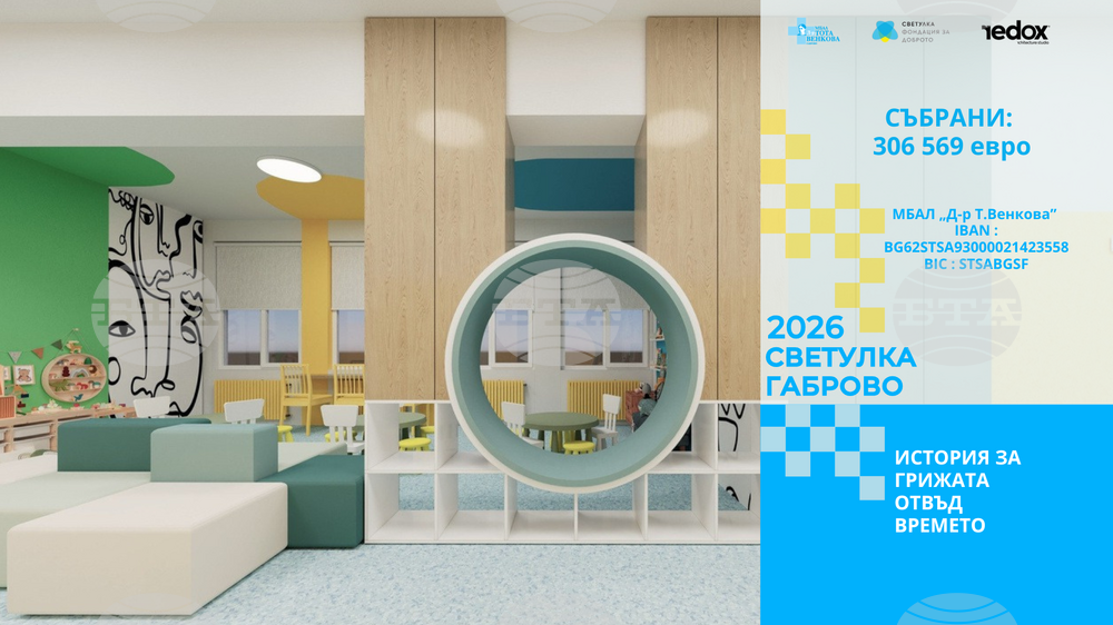 Над 306 хиляди евро са събраните от дарения средства за ремонт на детското отделение в болницата в Габрово