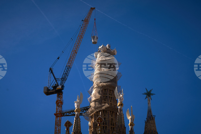 Базиликата "Саграда Фамилия" в Барселона достигна максималната си височина след повече от век
