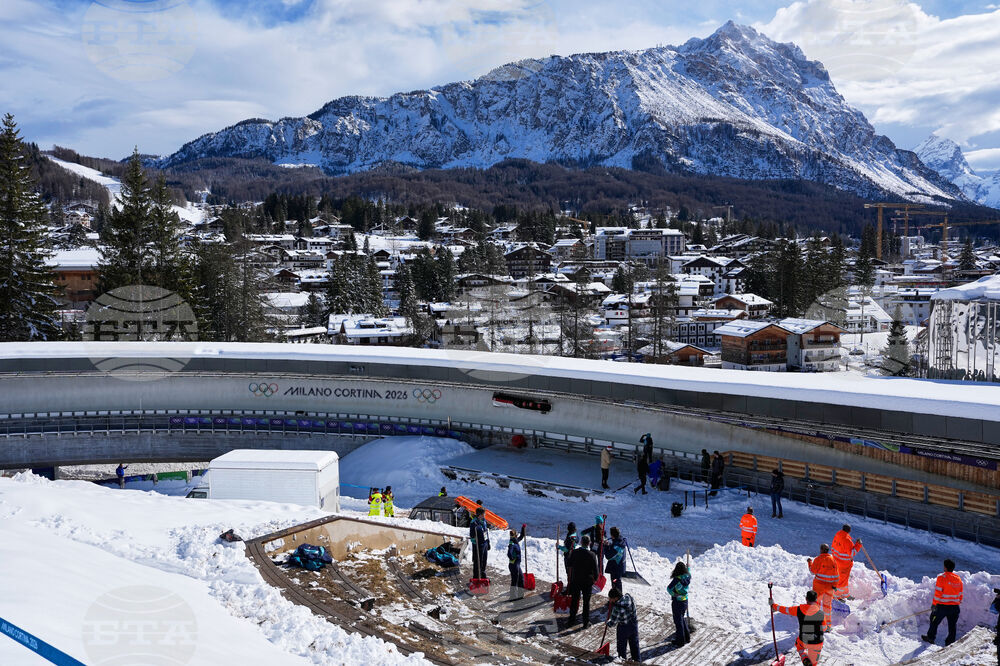 APTOPIX Milan Cortina Olympics Bobsled