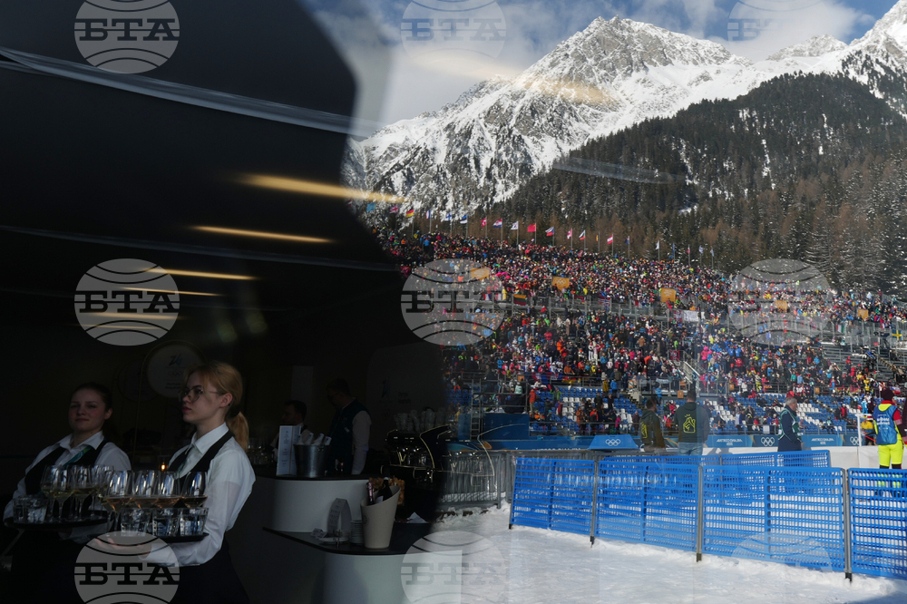 APTOPIX Milan Cortina Olympics Biathlon