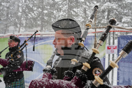 Milan Cortina Olympics Curling Italian Bagpipers